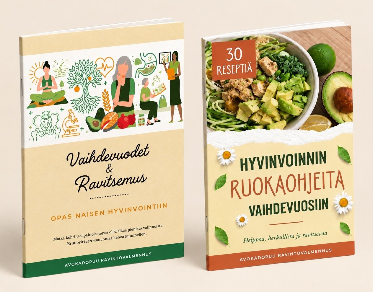 Vaihdevuodet & Ravitsemus -Opas ja Reseptivihko